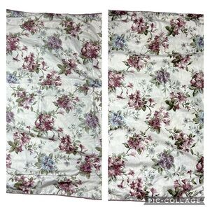 2 Waverly Rose Standard Pillow Shams Floral Gingham Norfolk Sonata Cottagecore
